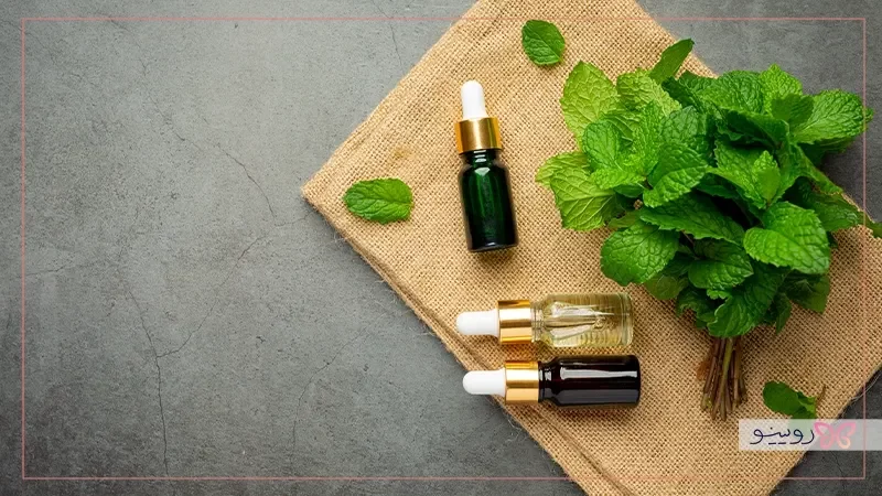 ترکیب روغن نعناع و روغن درخت چای برای تقویت ریشه مو