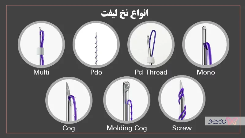دسته بندی فرعی انواع نخ لیفت